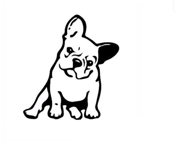 Reflective Dog Car Window Decal