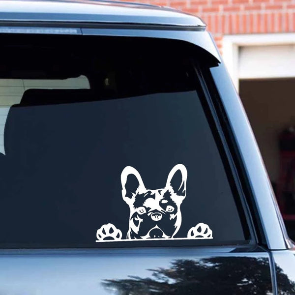 Reflective Dog Car Window Decal