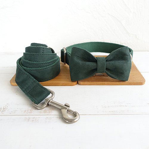 Bowtie Dog Collar & Leash Set – Stylish & Durable