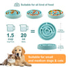Silicone Slow Feeder Dog Bowl – Anti-Choke Puzzle Design for Healthy Eating