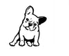 Reflective Dog Car Window Decal