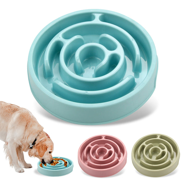 Silicone Slow Feeder Dog Bowl – Anti-Choke Puzzle Design for Healthy Eating