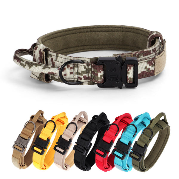 Heavy-Duty Tactical Dog Collar – Adjustable Military-Grade (S-XL)